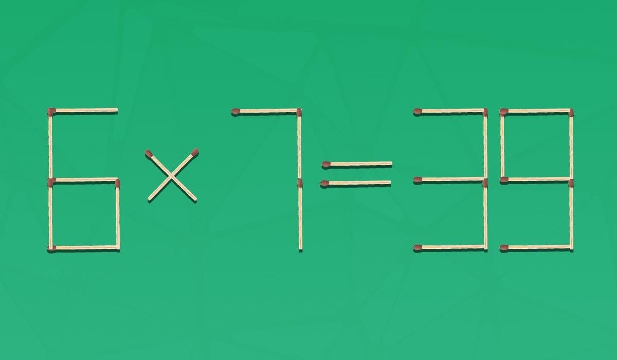 Musisz usunąć 2 zapałki, aby równość była poprawna: szybki test IQ