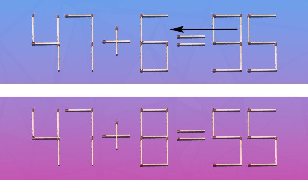 Które dopasowanie należy zmienić, aby równanie było poprawne: łamigłówka dla geniuszy