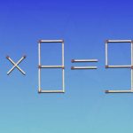 Szybki test IQ: musisz usunąć dwa dopasowania, aby równość była